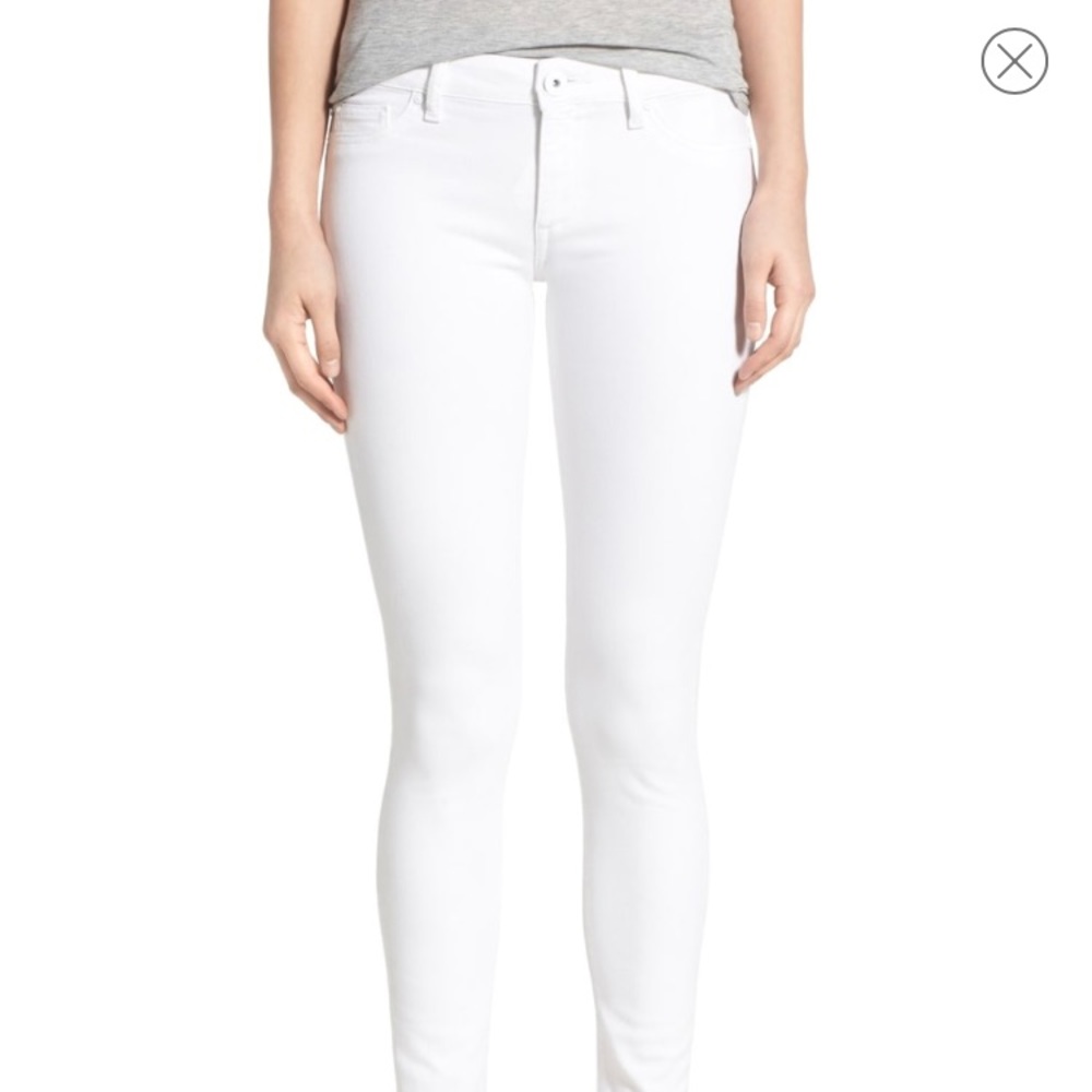 DL 1961 Emma White mid rise jeans